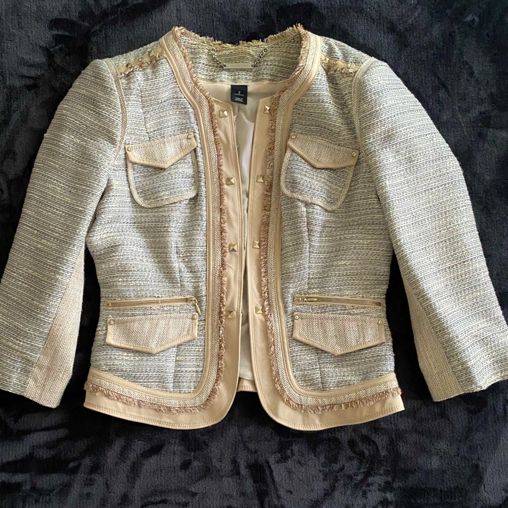 WHBM Blazer stylish 3/4 sleeve blazer